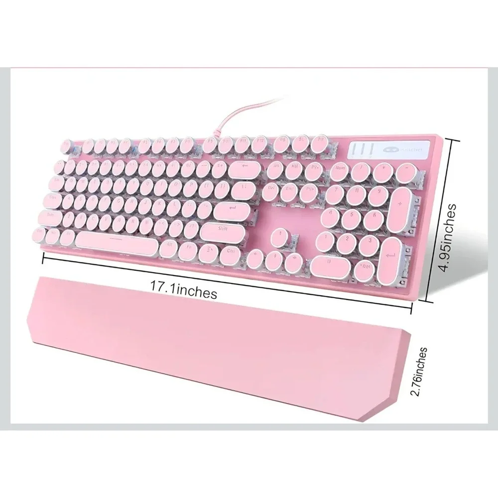 Pink Keyboad & Wireless Mouse